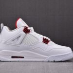 (BEST) Air Jordan 4 Retro 'METALLIC RED'