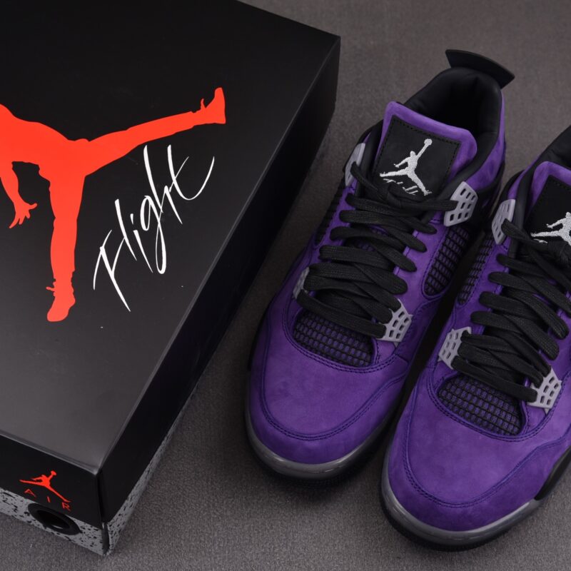 (BEST) Travis Scott x Air Jordan 4 Retro 'PURPLE'