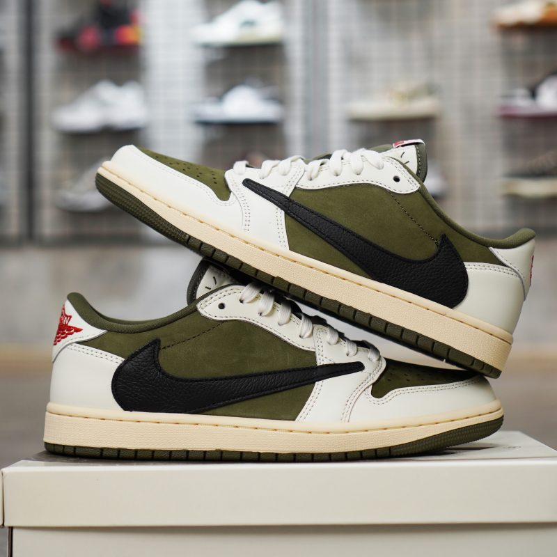 (BEST) Travis Scott x Jordan 1 Low OG 'Medium Olive'
