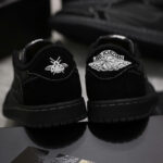 Giày Air Jordan 1 Low Retro OG SP x Travis Scott ‘Black Phantom