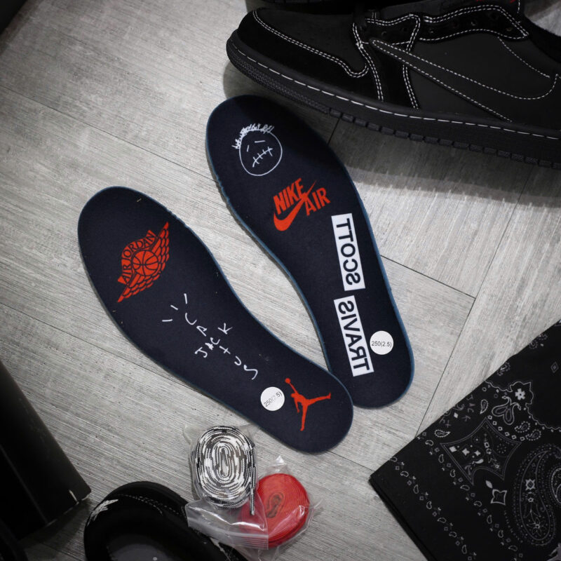 Giày Air Jordan 1 Low Retro OG SP x Travis Scott ‘Black Phantom