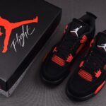 (BEST) Air Jordan 4 Retro 'RED THUNDER'