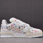 (BEST) Takashi Murakami x Louis vuitton LV Trainer Sneaker ‘WHITE’
