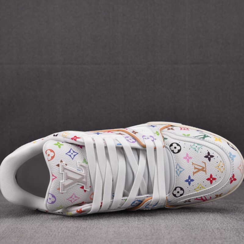 (BEST) Takashi Murakami x Louis vuitton LV Trainer Sneaker ‘WHITE’