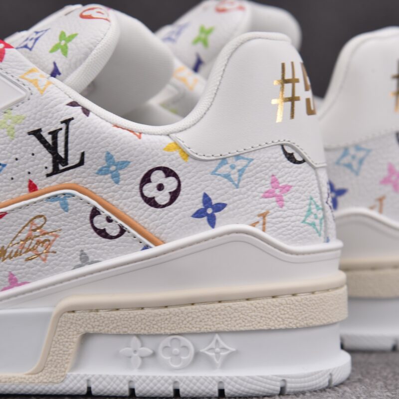 (BEST) Takashi Murakami x Louis vuitton LV Trainer Sneaker ‘WHITE’