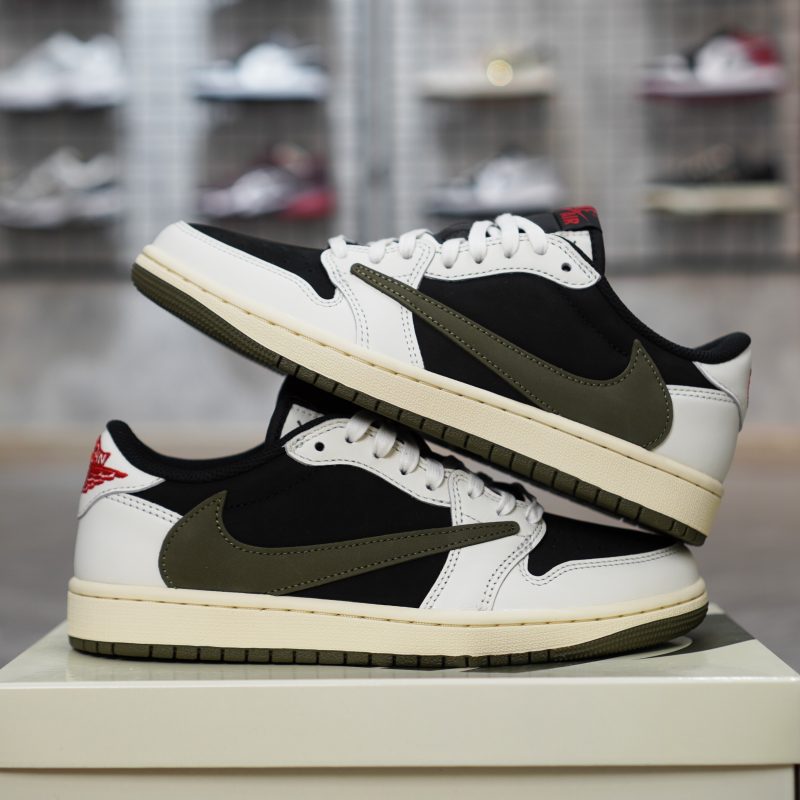 (BEST) Travis Scott x Jordan 1 Low OG 'Olive'