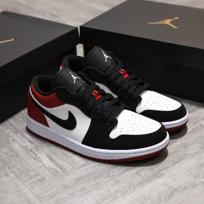 Giày Air Jordan 1 Low ‘Black Toe’ Like Auth