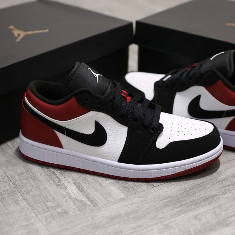 Giày Air Jordan 1 Low ‘Black Toe’ Like Auth