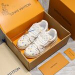 Giày Louis vuitton x Takashi Murakami LV Trainer Sneaker White
