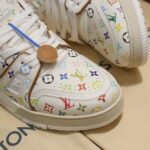 Giày Louis vuitton x Takashi Murakami LV Trainer Sneaker White