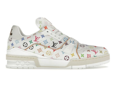 Giày Louis vuitton x Takashi Murakami LV Trainer Sneaker White