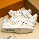 Giày Louis vuitton x Takashi Murakami LV Trainer Sneaker White