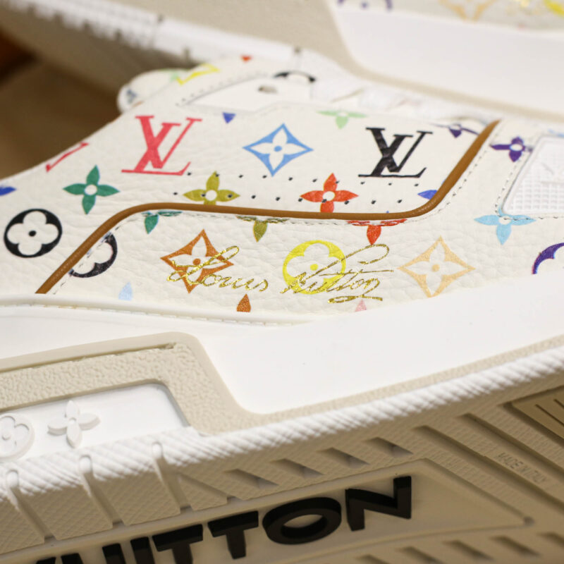 Giày Louis vuitton x Takashi Murakami LV Trainer Sneaker White