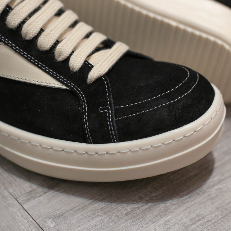 Giày Rick Owens Suede Vintage ‘Black Milk White’ Da Lộn