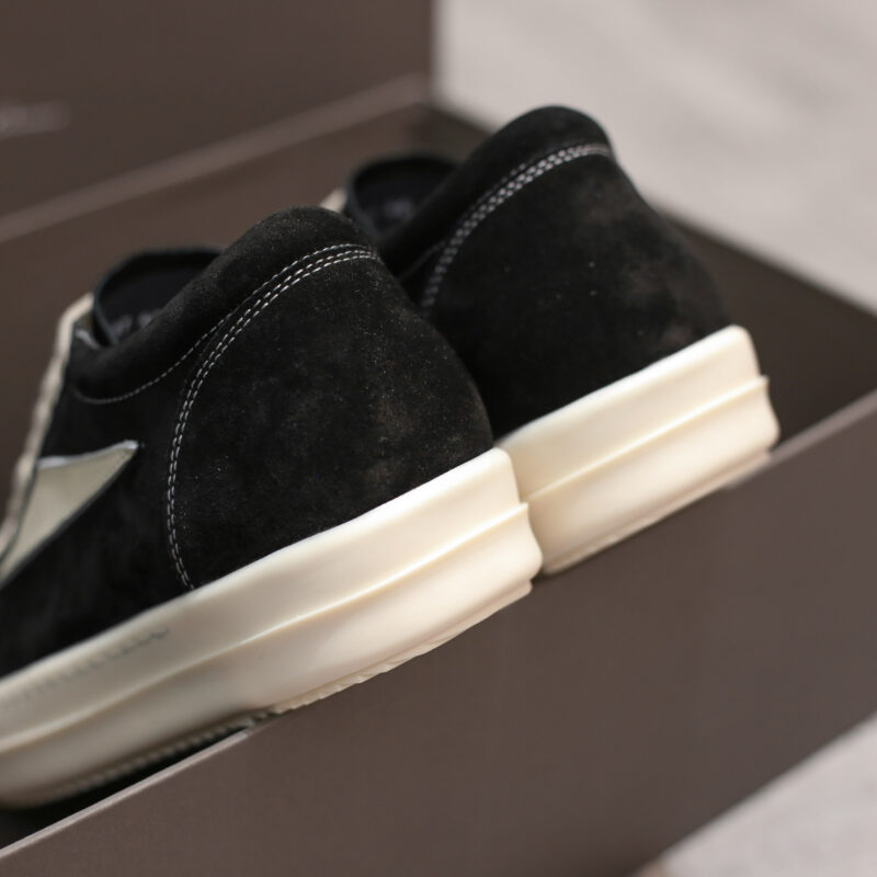 Giày Rick Owens Suede Vintage ‘Black Milk White’ Da Lộn
