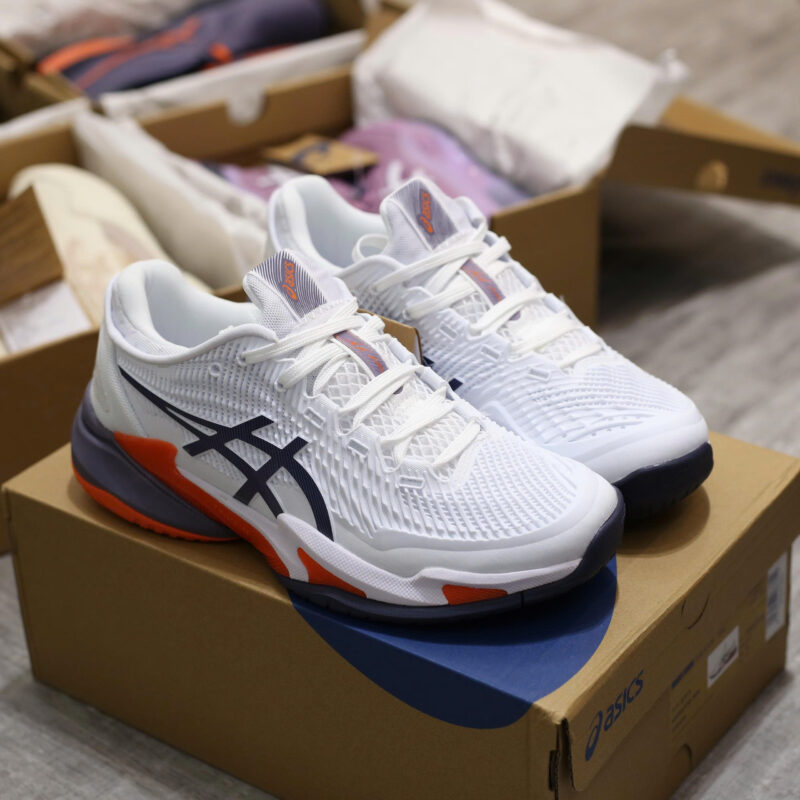 Giày Asics Court FF 3 White Greyish Purple