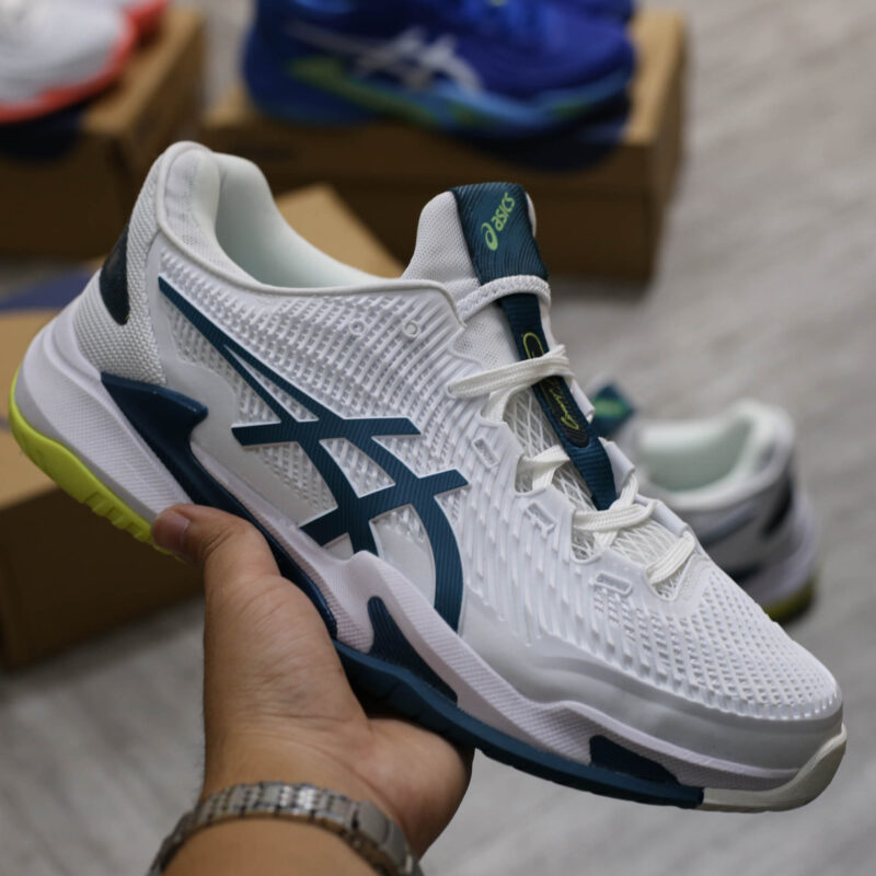 Giày Asics Court FF 3 ' White Gris Blue'