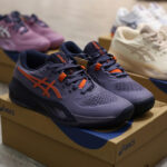 Giày Asics Gel Resolution X Greyish ‘Purple Nova Orange’