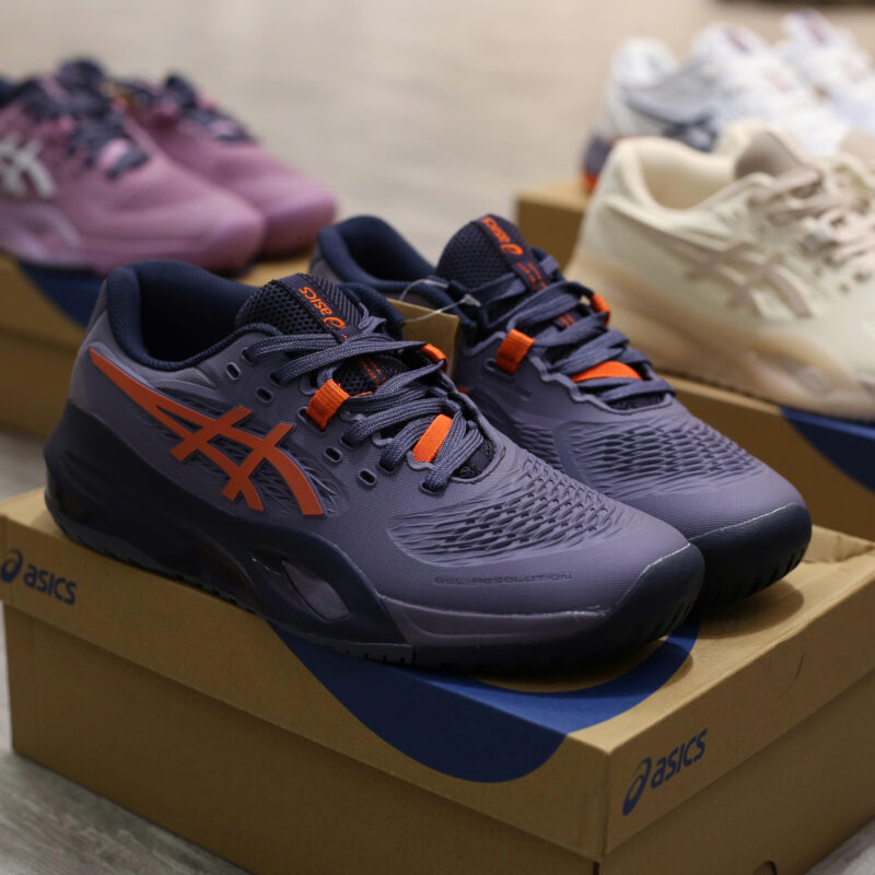 Giày Asics Gel Resolution X Greyish ‘Purple Nova Orange’
