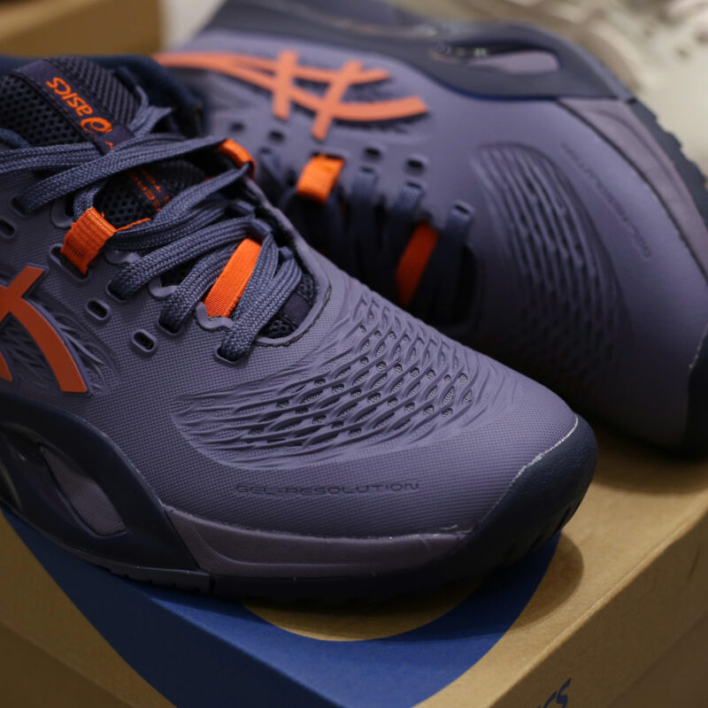 Giày Asics Gel Resolution X Greyish ‘Purple Nova Orange’