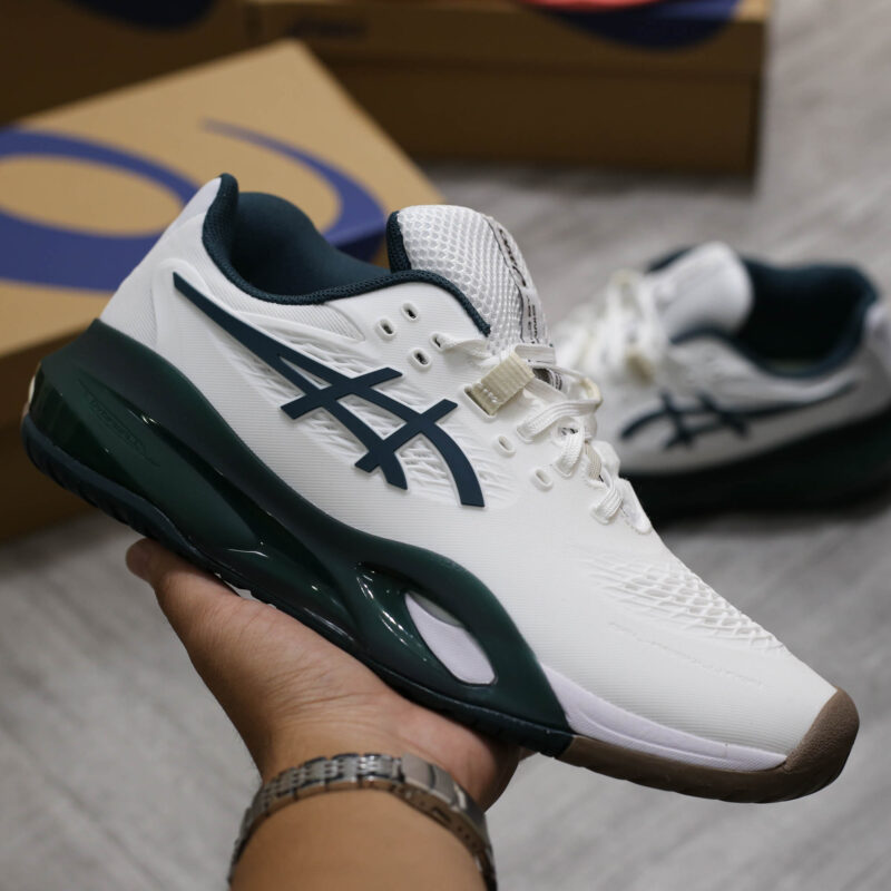 Giày Asics Gel-Resolution X ‘White Saxon Green’
