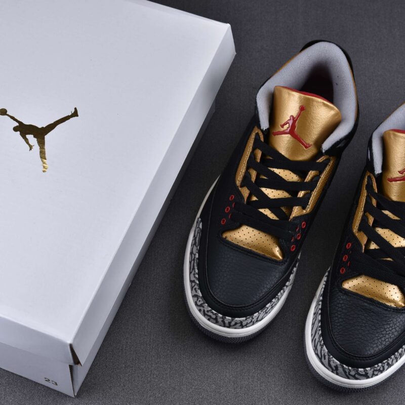 (BEST) Air Jordan 3 Retro 'Black Gold'