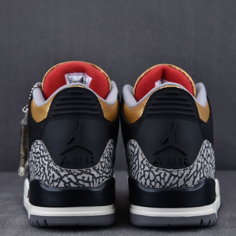 (BEST) Air Jordan 3 Retro 'Black Gold'