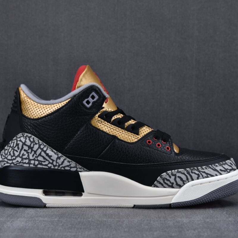 (BEST) Air Jordan 3 Retro 'Black Gold'