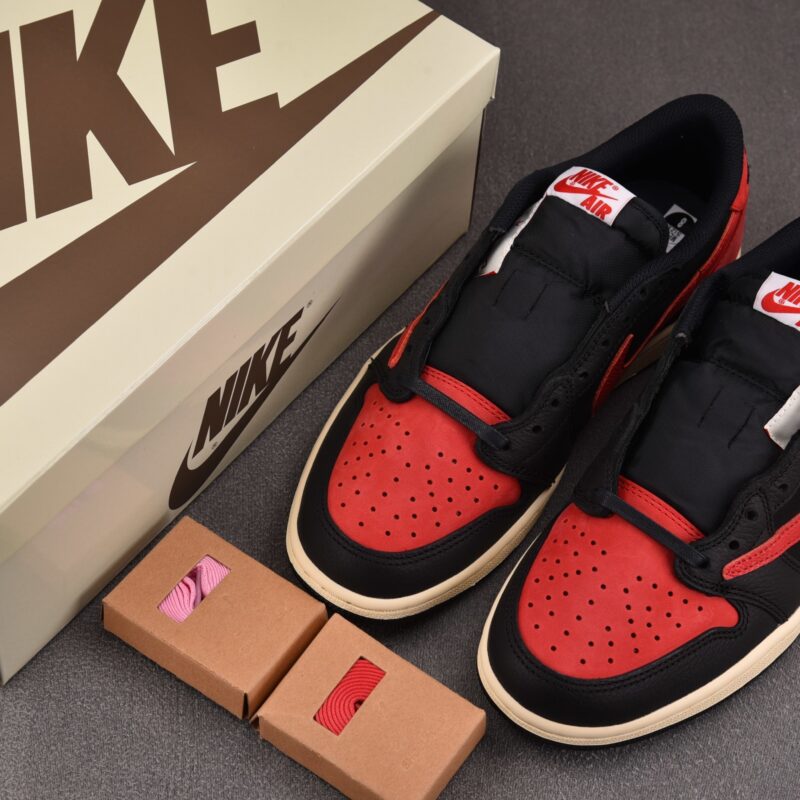 (BEST) Travis Scott x Air Jordan 1 Low OG 'Bred'
