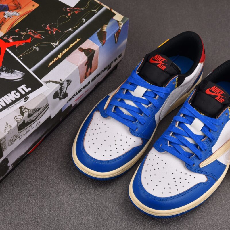 (BEST) Travis Scott x Union LA x Air Jordan 1 Retro Low OG 'Storm Blue'