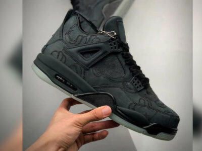 (BEST) Air Jordan 4 Retro 'KAWS BLACK'