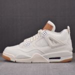 (BEST) Air Jordan 4 Retro 'Levis White'