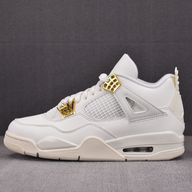 (BEST) Air Jordan 4 Retro 'METALLIC GOLD'