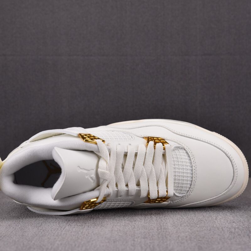 (BEST) Air Jordan 4 Retro 'METALLIC GOLD'