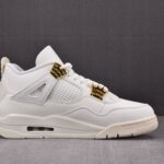 (BEST) Air Jordan 4 Retro 'METALLIC GOLD'