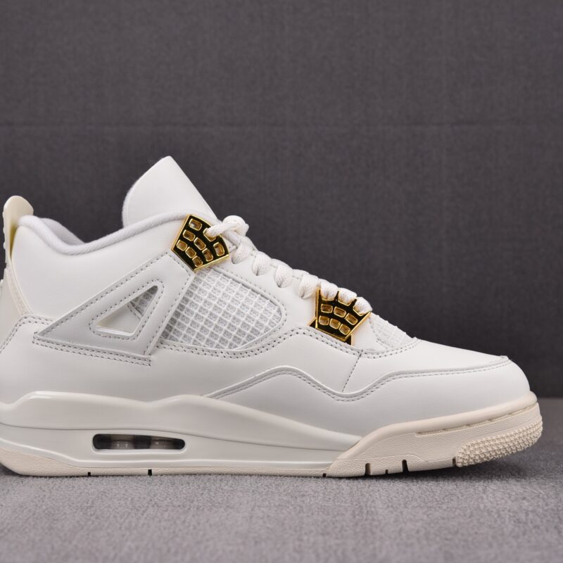 (BEST) Air Jordan 4 Retro 'METALLIC GOLD'