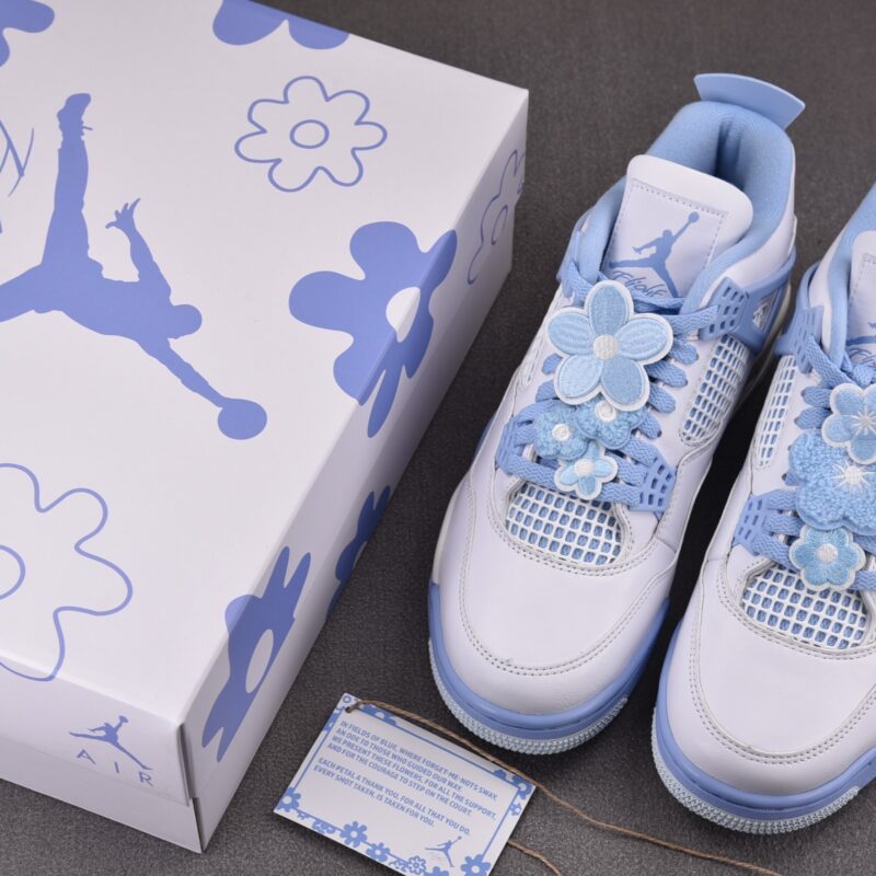 (BEST) Air Jordan 4 WMNS Retro 'FORGET ME NOT'