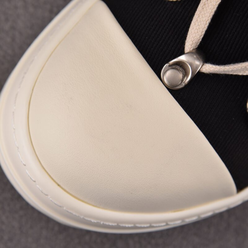 (BEST) Rick Owens DRKSHDW High - Top Canvas ‘Black Milk’ Sneakers