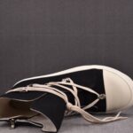 (BEST) Rick Owens DRKSHDW High - Top Canvas ‘Black Milk’ Sneakers