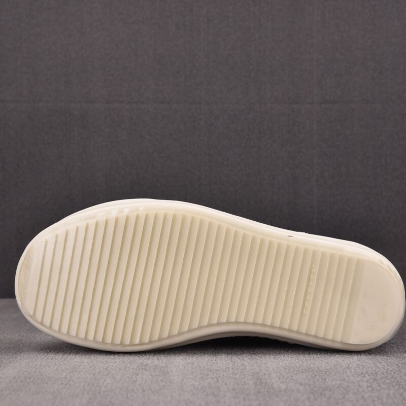 (BEST) Rick Owens DRKSHDW High - Top Canvas ‘Black Milk’ Sneakers