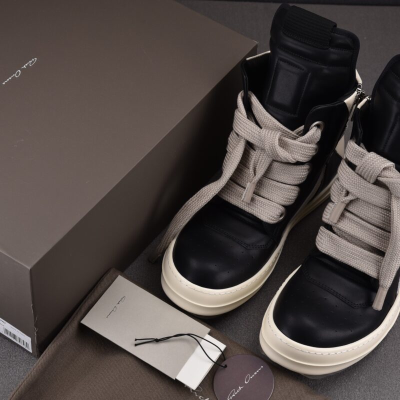 (BEST) Rick Owens FW22 'Black Milk' Sneakers