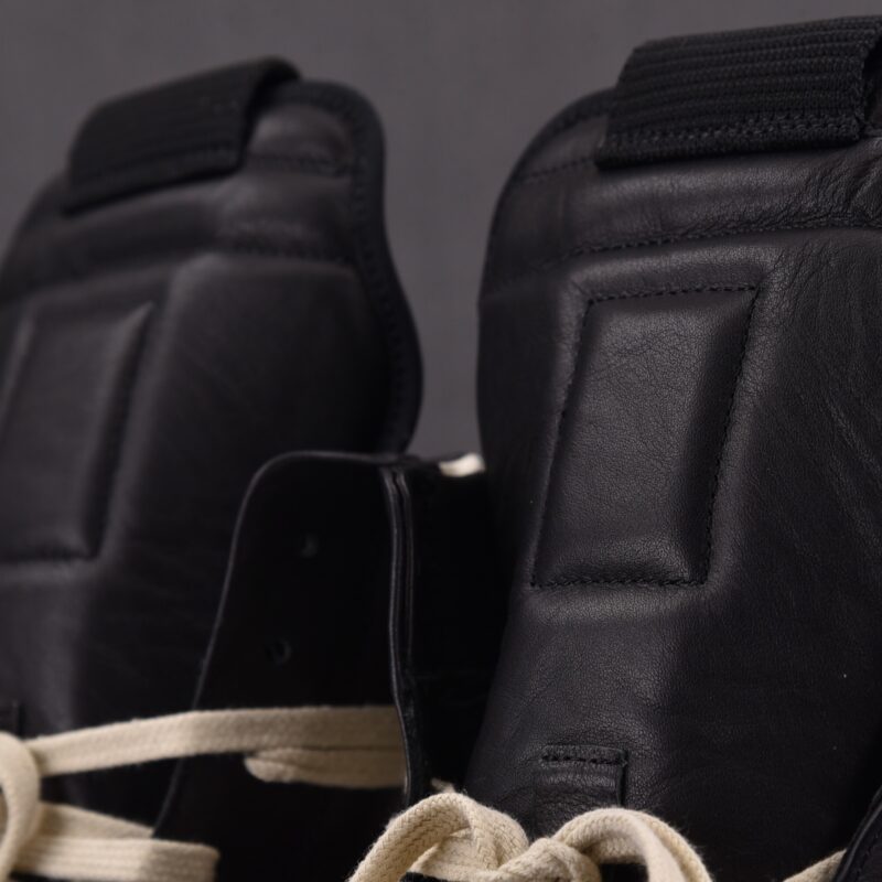 (BEST) Rick Owens Geobasket Leather 'BLACK MILK' Sneakers