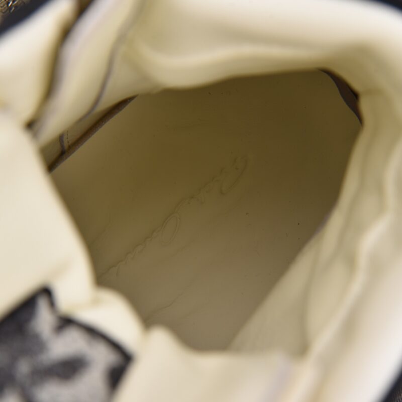 (BEST) Rick Owens Geobasket Leather 'MILK BLACK' Sneakers