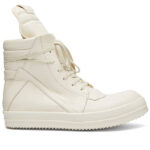 (BEST) Rick Owens Geobasket Leather 'Milk' Sneakers