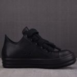 (BEST) Rick Owens Jumbo Laced Low 'All Black' Sneakers