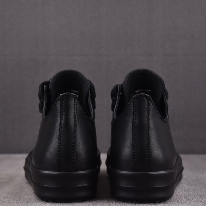 (BEST) Rick Owens Jumbo Laced Low 'All Black' Sneakers