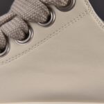 (BEST) Rick Owens Jumbo Laced Low Leather 'Milk' Sneakers