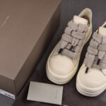 (BEST) Rick Owens Jumbo Laced Low Leather 'Milk' Sneakers