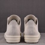 (BEST) Rick Owens Jumbo Laced Low Suede 'PEARL MILK' Sneakers