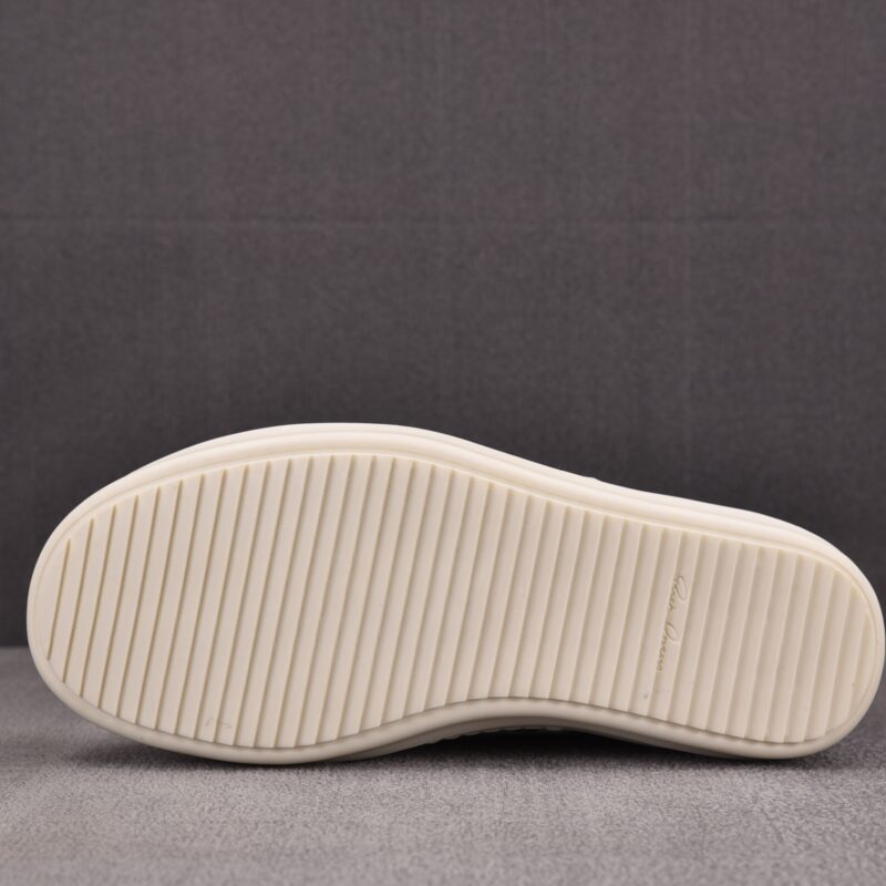 (BEST) Rick Owens Jumbo Laced Low Suede 'PEARL MILK' Sneakers